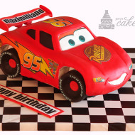 Cars Lightning McQueen Scultped Cake